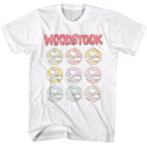 Woodstock Multi Color Icons 1969 Rock Festival Fan Gift Graphic T-Shirt 79
